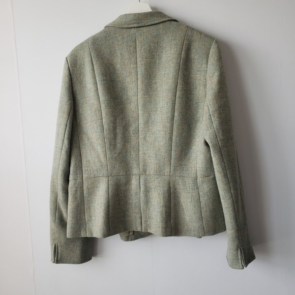 talbot three button 100% wool blazer jacket size 14 - Picture 2 of 7